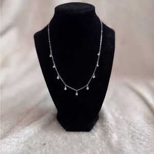 Ann Taylor Factory Silver Minimalist Necklace